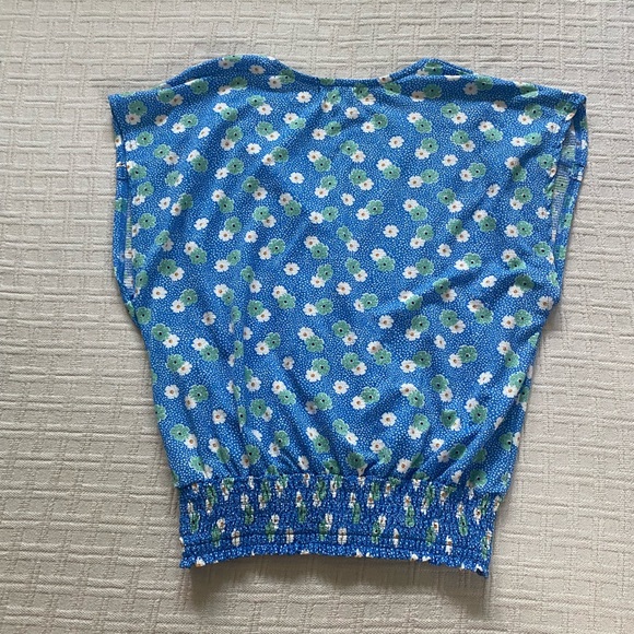 Anthropologie blue floral blouse. - Picture 6 of 8